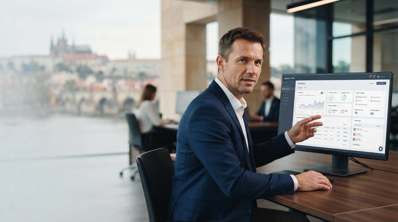 Sarnel Virex — přehled dashboardu s analýzou trhu a automatizovaným investičním plánem